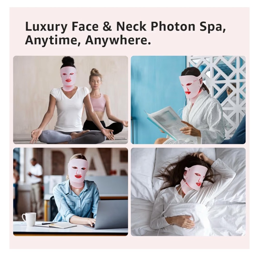LED Skincare Mask - White - Picture 5 of 5